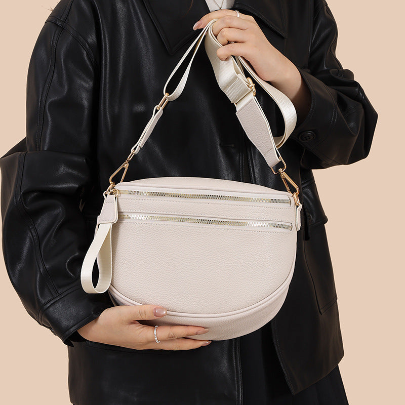Women's Commuter High Sense Solid Color Simple Women's Messenger Bag