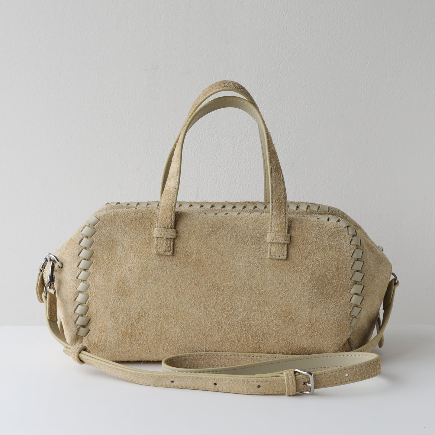 Women's Retro Frosted Cowhide Woven Large Capacity Portable Women's Leather Bag