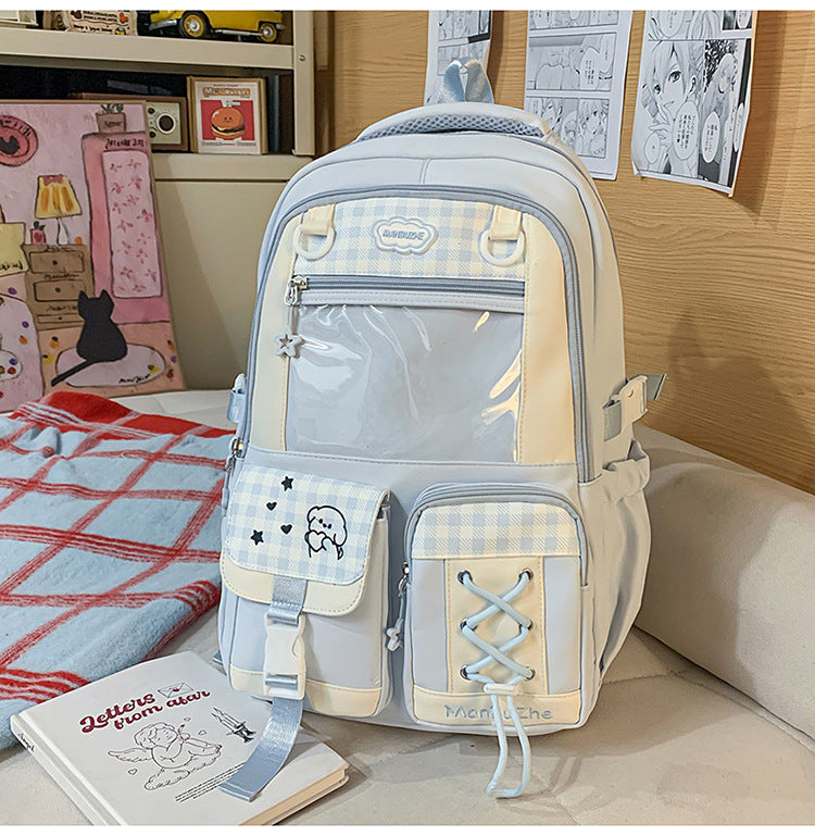 Junior High Large Capacity Leisure Good-looking College Student Schoolbag