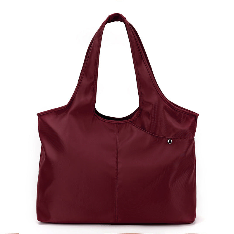 Women's Style Simple Large Capacity Lightweight Nylon Cloth Women's Shoulder Bag