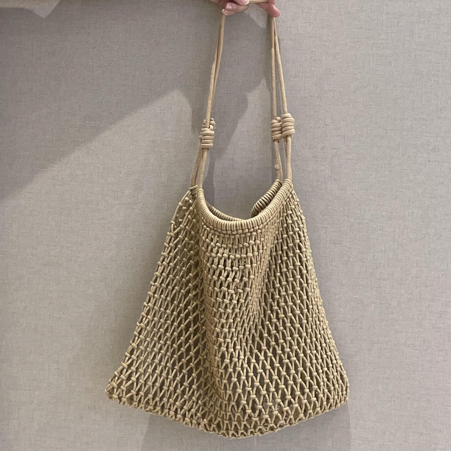 Large Capacity Woven Summer Hollow Straw Seaside Holiday Underarm Tote Bags