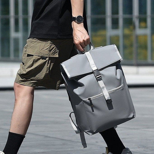 Men's Nylon Cloth Fashion Trendy Grace Simple Personality Niche Business Backpack
