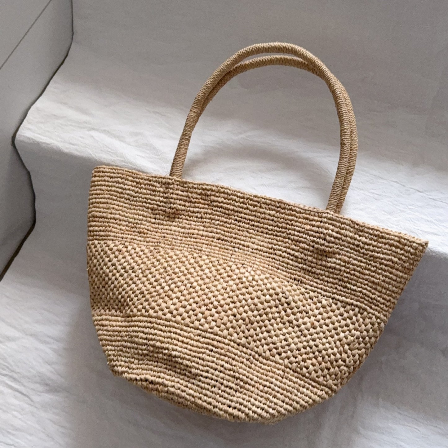 Women's Raffia Hand Crocheting Straw French Vacation Women's Shoulder Bag