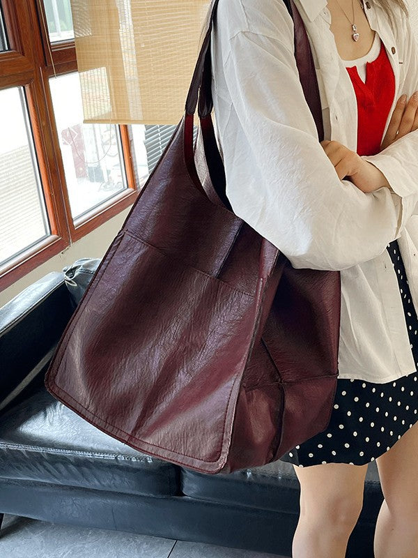 Women's Fashion Large Capacity High-grade Retro Commuter Bags
