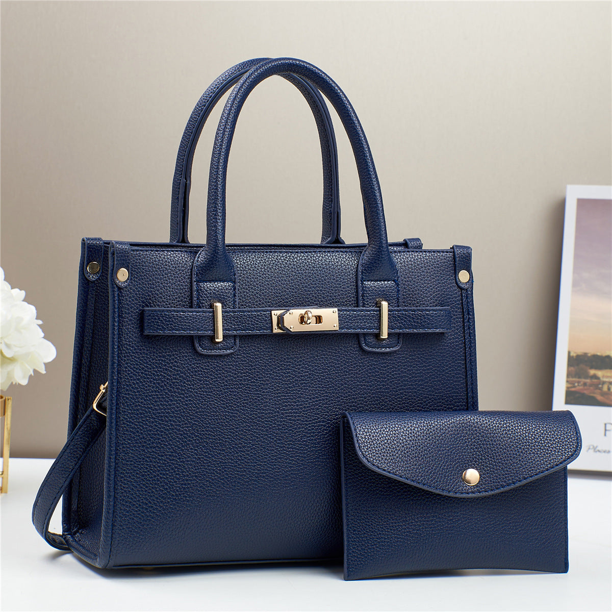 Women's Elegant Grandma Large Capacity Soft Leather Women's Handbag