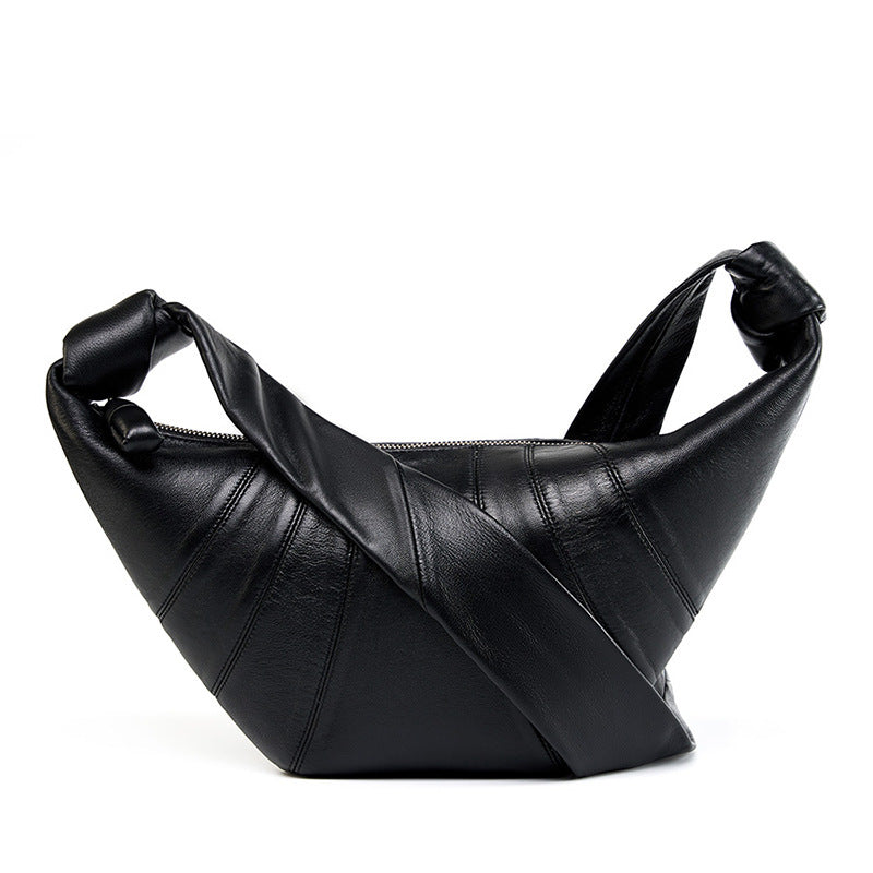 Women's Niche First Layer Sheepskin Lazy Feeling Women's Messenger Bag