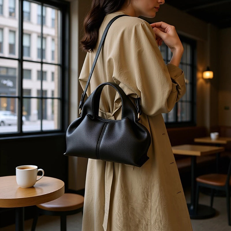 Women's Design Single Advanced Texture Dumpling Portable Bags
