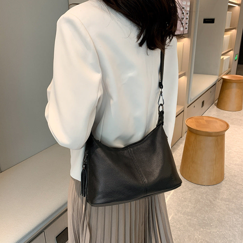 Women's Genuine Leather Portable Cow Korean Style Bags