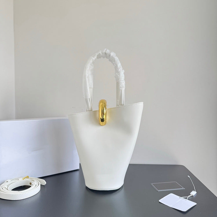 Women's Bracelet Straw Woven Gold Vegetable Basket Women's Shoulder Bag