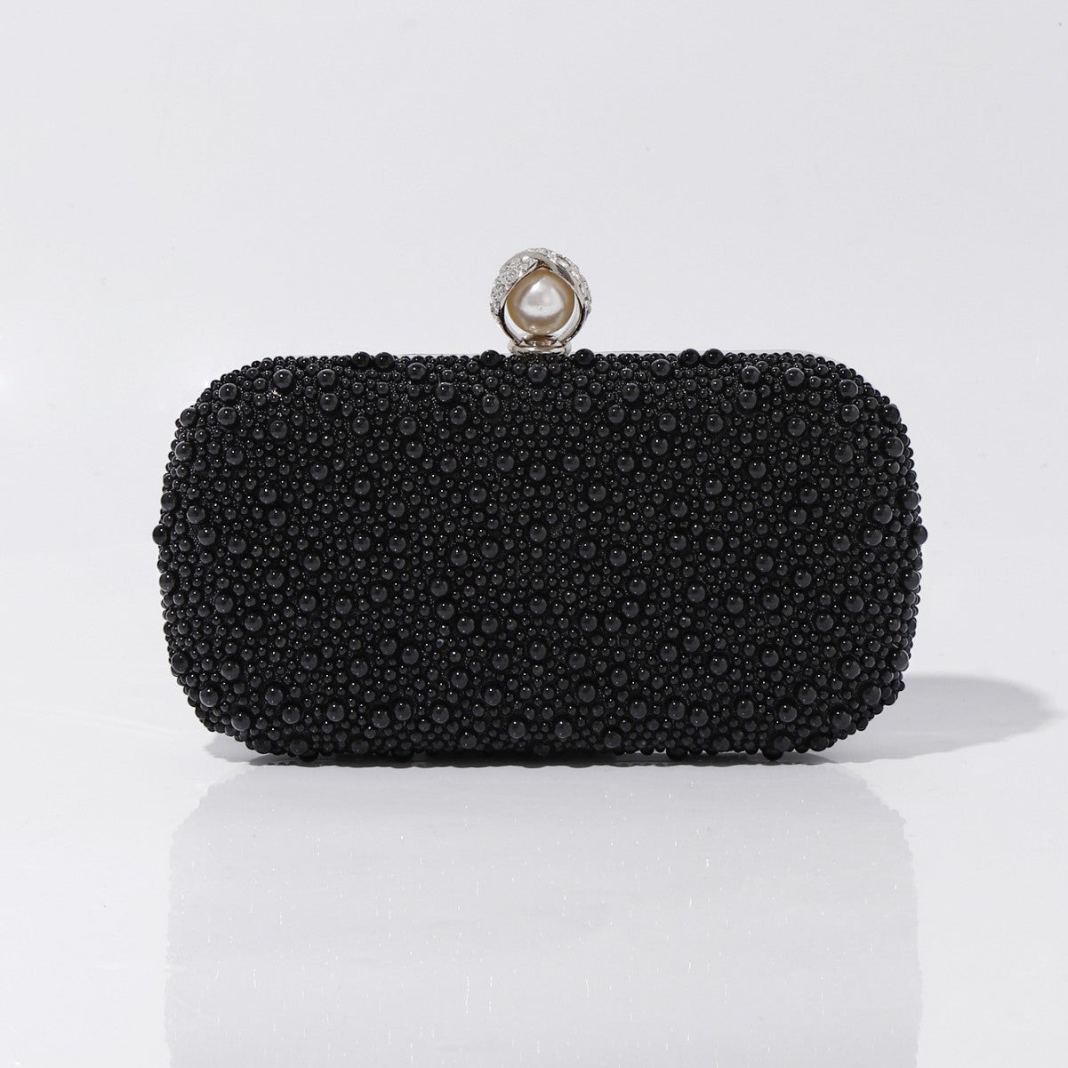 Vintage Pearl Beaded Cheongsam Clutch Party Dinner Bag