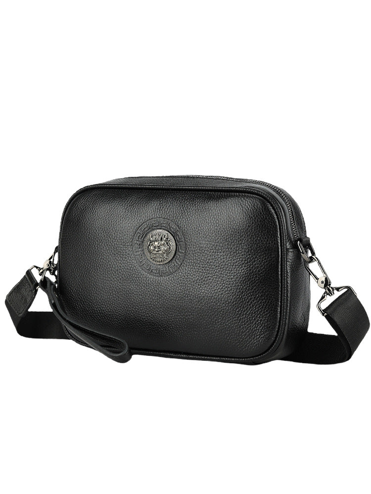 Men's Summer First Layer Cowhide Clutch Soft Men's Shoulder Bags