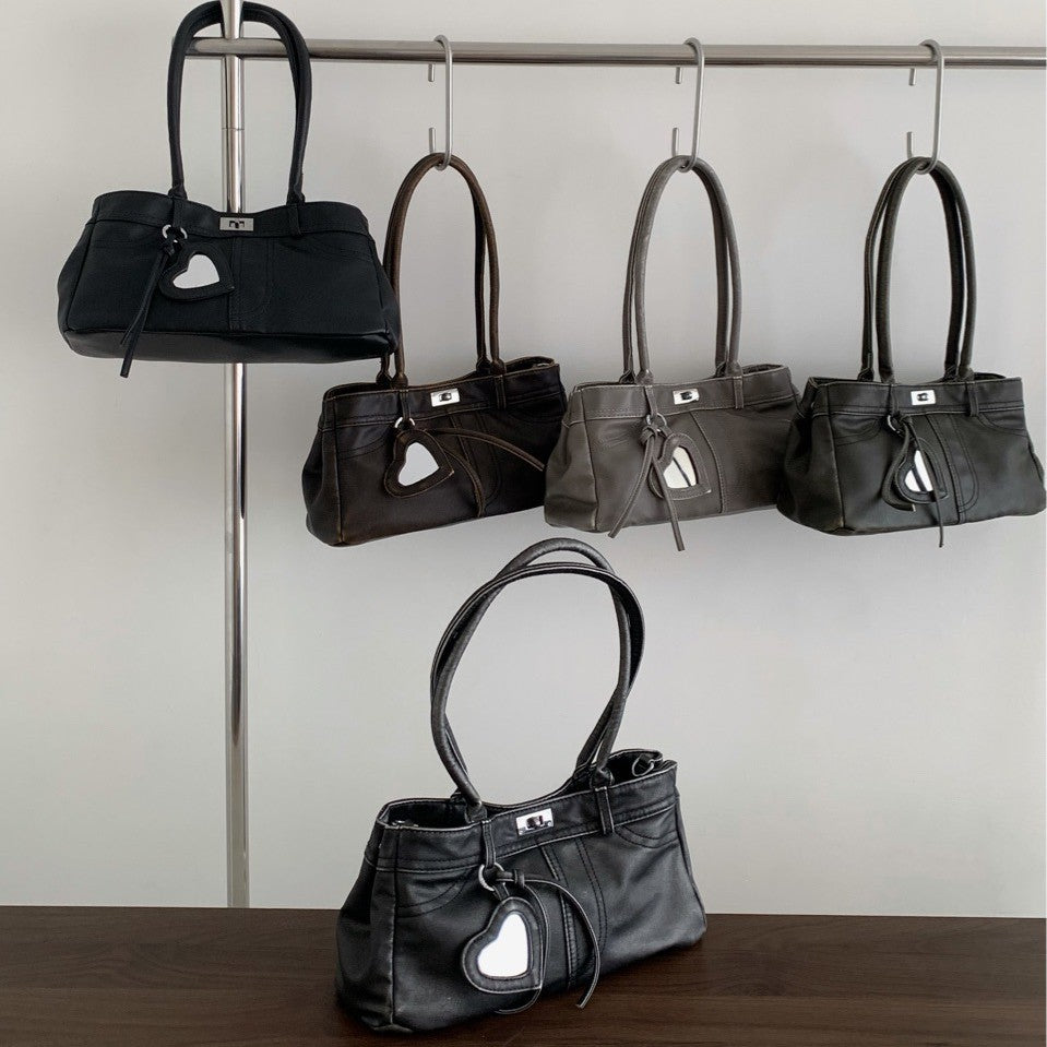 Retro Elegant High-grade Fashion Simple Large Capacity Everyday Joker Women's Shoulder Bag