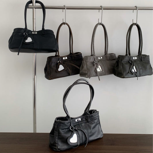 Retro Elegant High-grade Fashion Simple Large Capacity Everyday Joker Women's Shoulder Bag