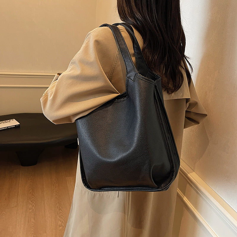 Pure Color Fashion Niche Food Basket Women's Messenger Bag