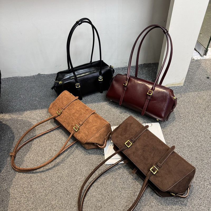 Women's Style Design Light Luxury Portable Underarm Bowling Fashion Tote Bag