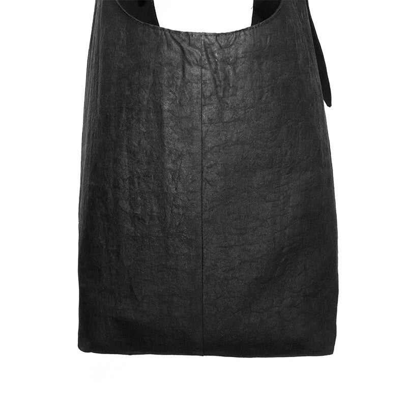 Women's Black Turtle Pattern Adjustable Artistic Personality Bow Women's Shoulder Bag