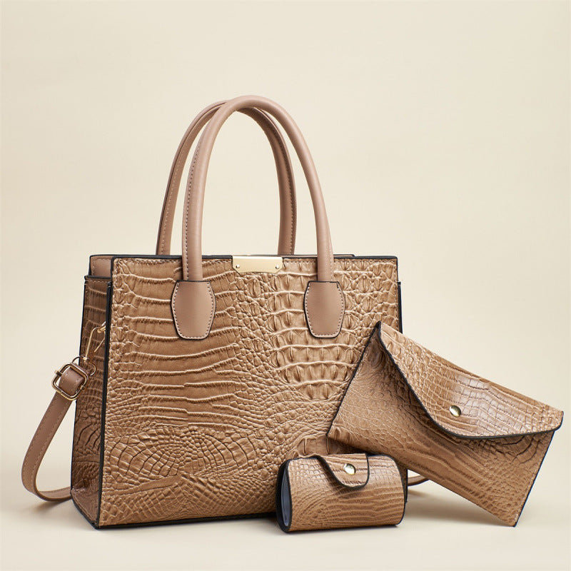 Stylish Women's Three-piece Fashion Large Capacity Handbags