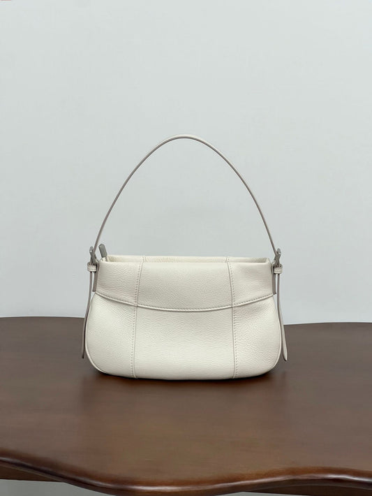 First Layer Cowhide Soft Underarm Fashion Small Square Bag