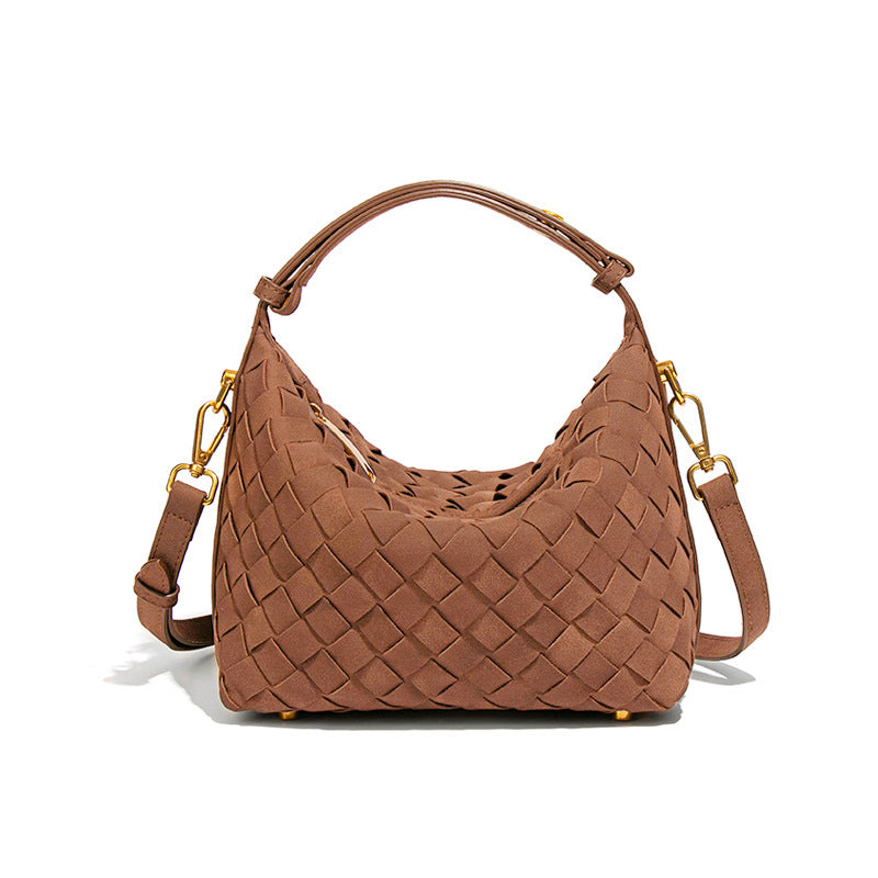 Woven Simple Hand Lunch Box Design Women's Handbag