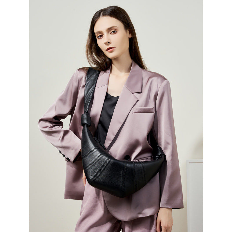 Women's Niche First Layer Sheepskin Lazy Feeling Women's Messenger Bag