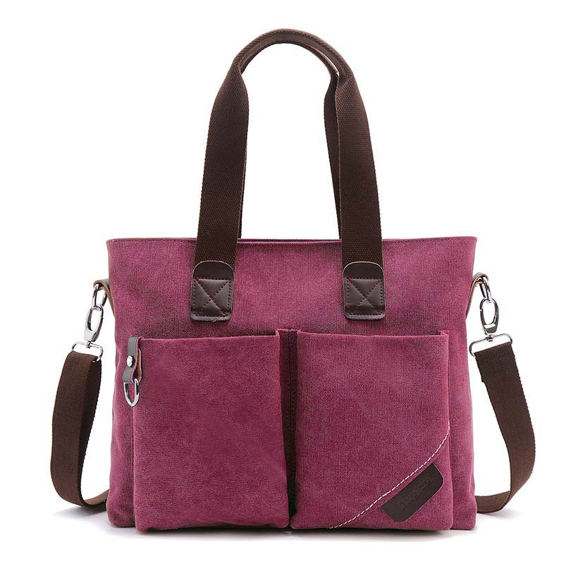 Charming Men's Canvas Simple Business Leisure Bags