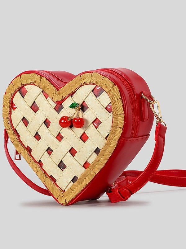 Niche Creative Heart Cartoon Style Woven Lace Women's Messenger Bag