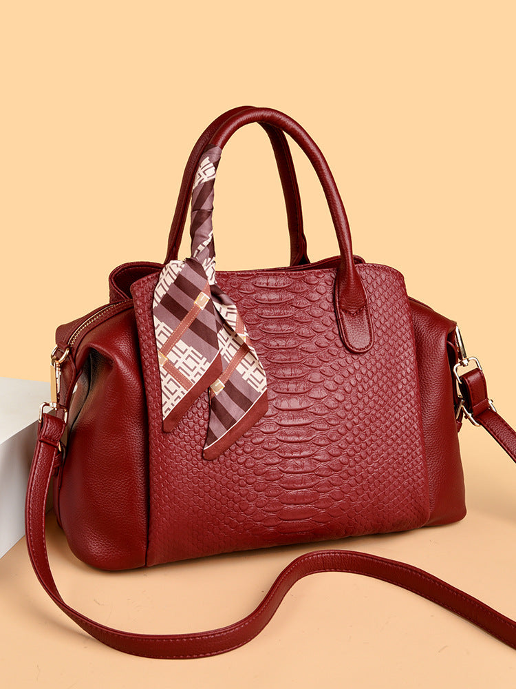 Women's Day Gift Large Capacity Crocodile Pattern Women's Handbag