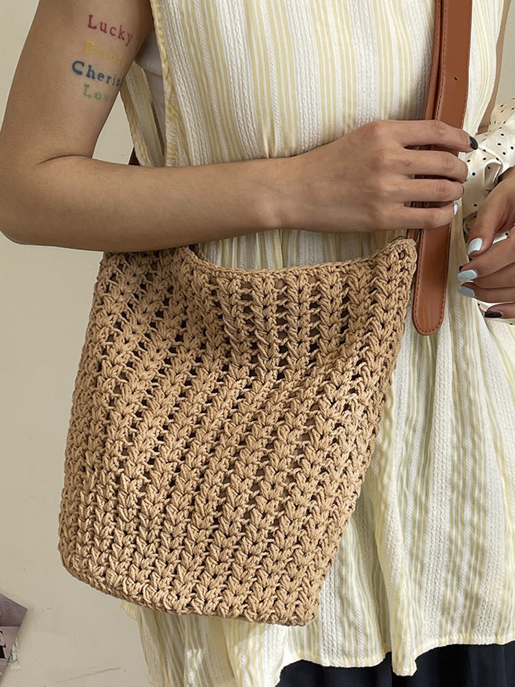 Women's Style Simple Comfortable Woven Leisure Commute Personality Bags