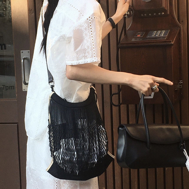 Net Strap Shopping Large Capacity Underarm Women's Shoulder Bag
