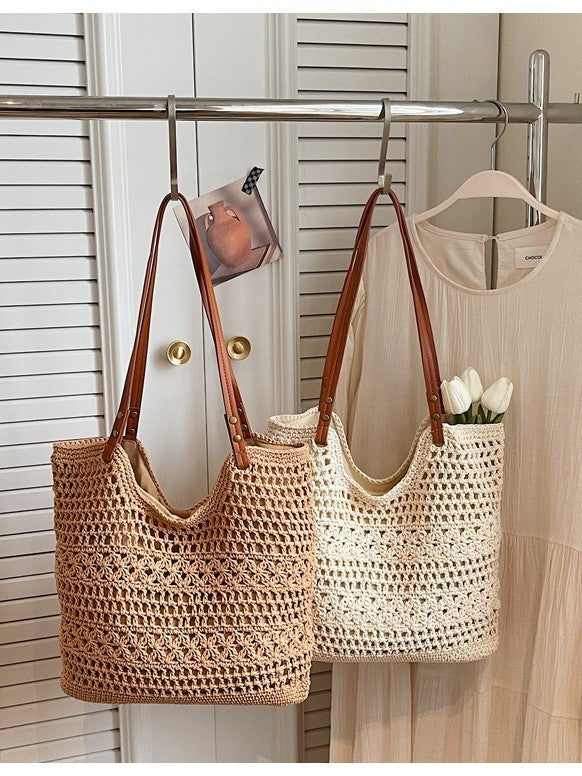 Minority Simple Woven Large Capacity Commuter Bags
