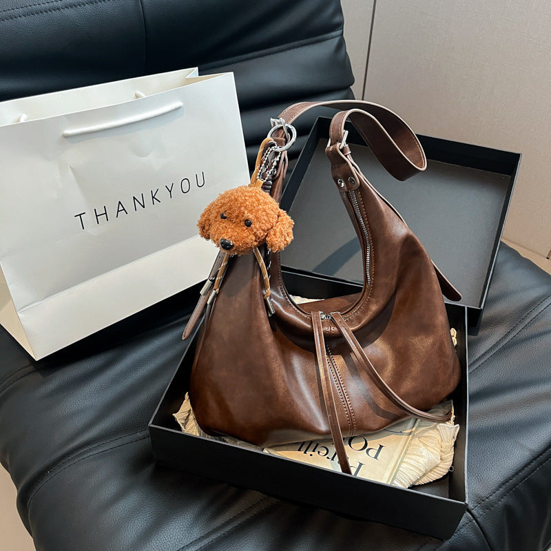 Women's Retro Large Capacity Underarm Artistic Commuter Women's Shoulder Bag