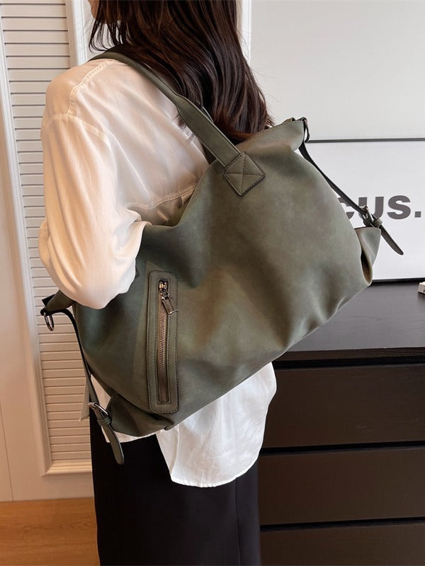 Women's Frosted Large Capacity High-grade Underarm Simple Women's Messenger Bag