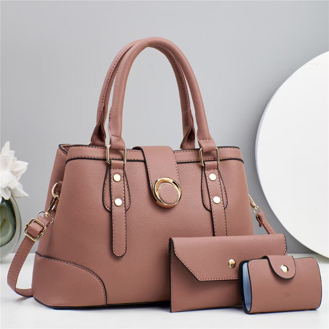 Women's Three-piece Set Large Capacity Textured Big Bags