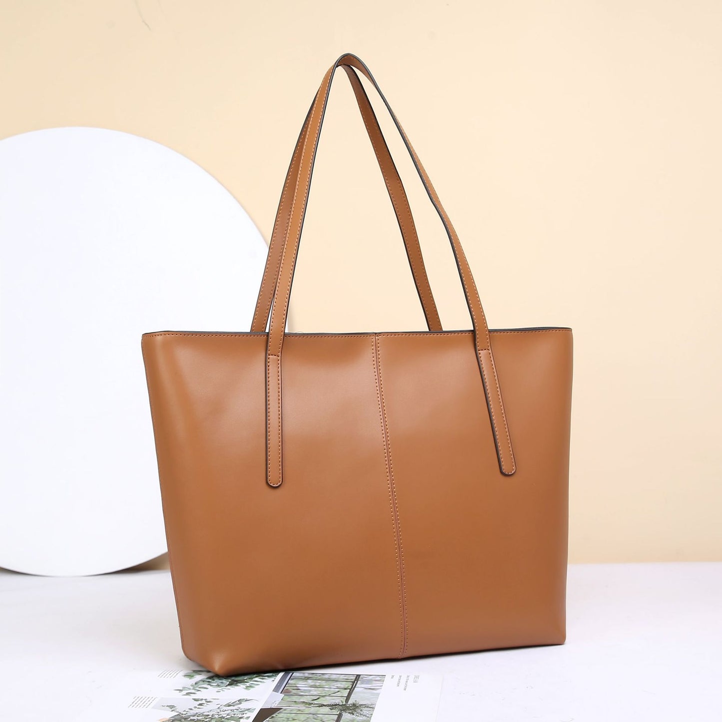 Women's Genuine Leather Fashion Big Cowhide Large Capacity Bags