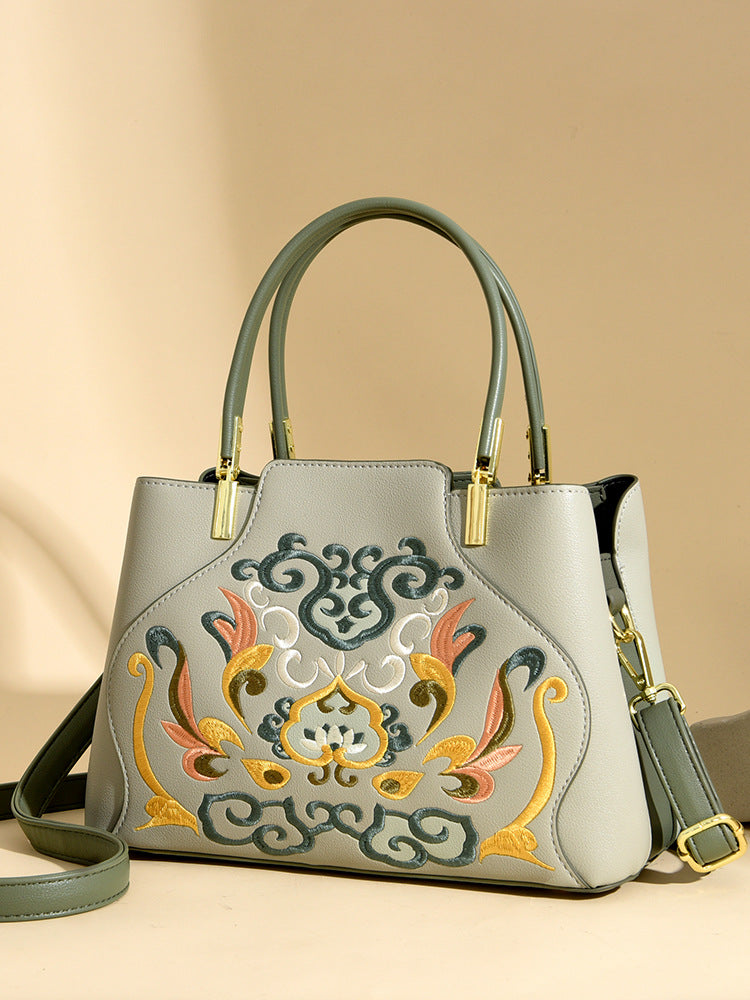 Chinese Style Embroidery Wedding Festive Red Bridal Fashion Mother-in-law Large Handbags