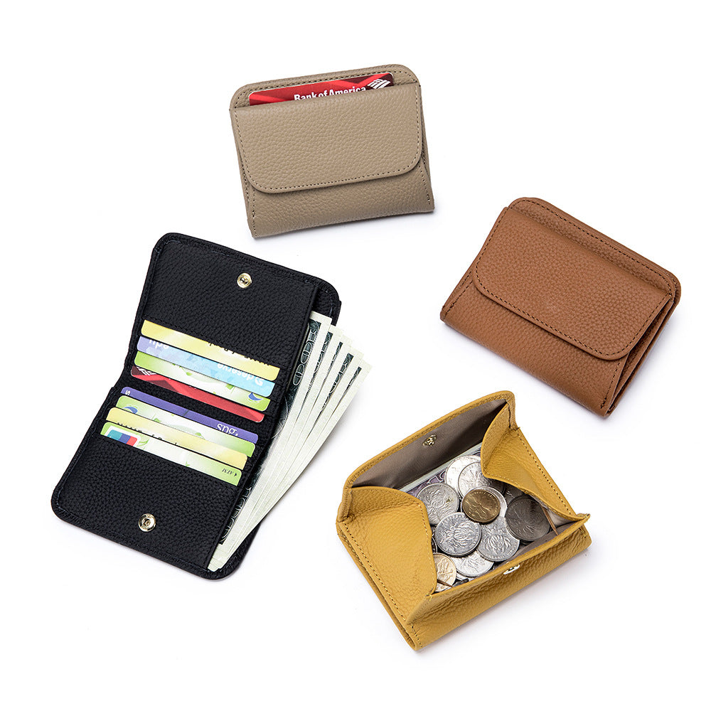 Women's Genuine Leather Fashion First Layer Cowhide Purses