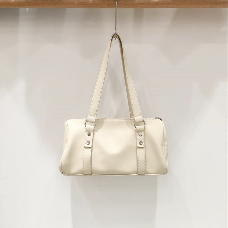 Cabinet High-grade Sense Niche Vintage Leopard Print Portable Bowling Fashion Women's Shoulder Bag