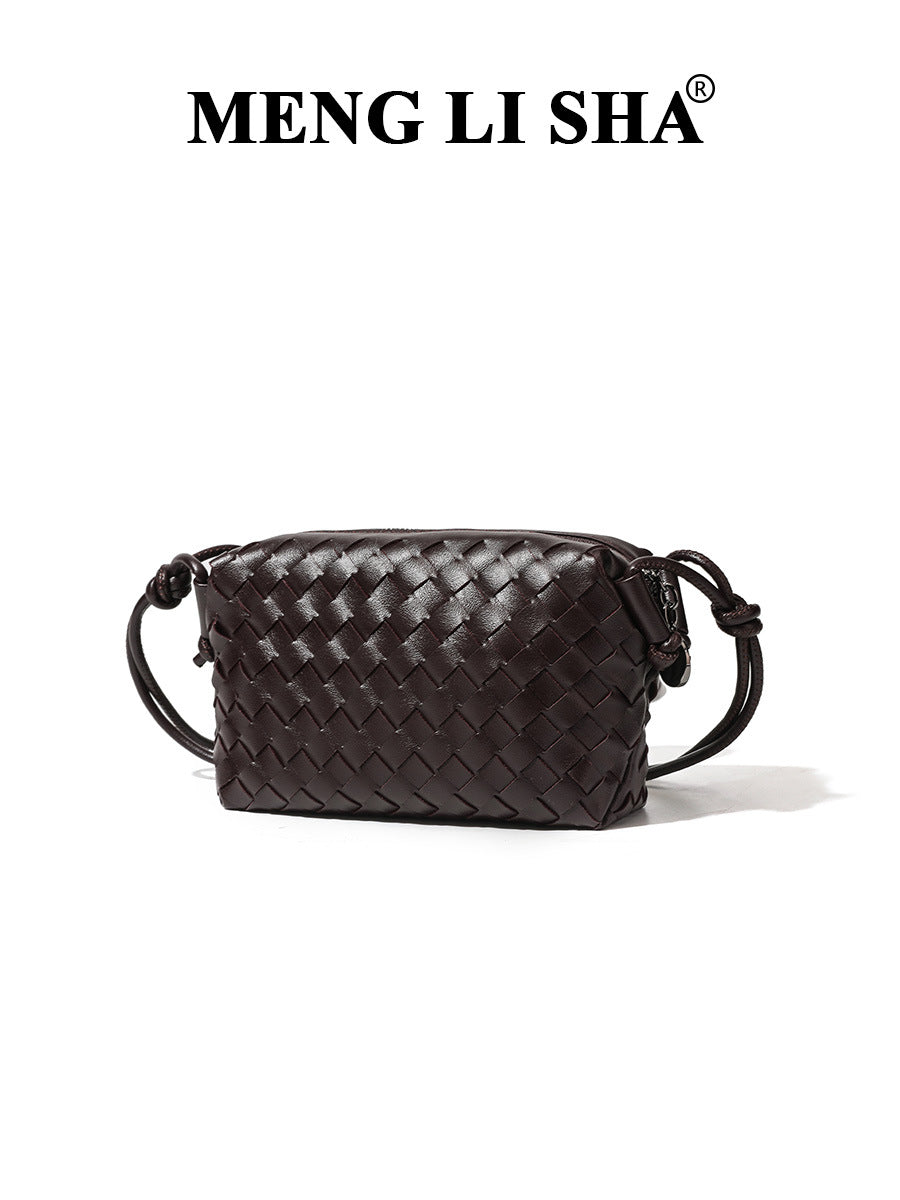 Women's Trendy High-grade Hand-woven Fashion Large Capacity Small Square Bags