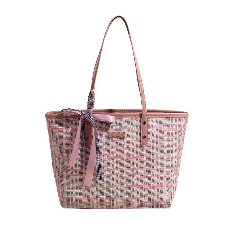 Women's Commuter Large Capacity Spring Retro Fashion Korean Style Tote Bag