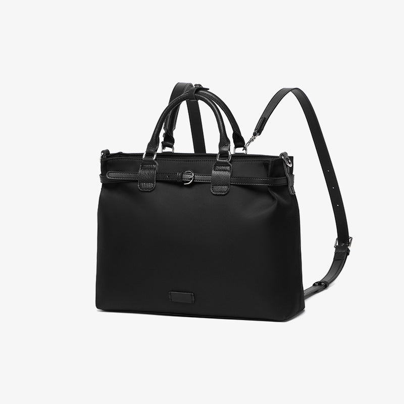 Women's Oxford Cloth Genuine Leather Commuter Minority Women's Messenger Bag