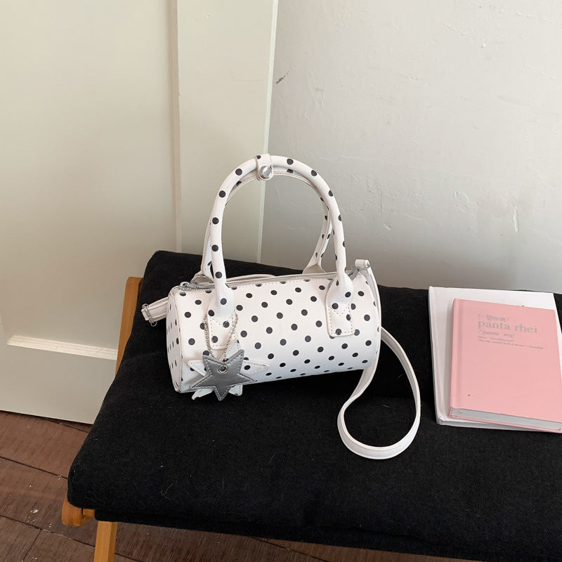 Women's Spring Fashion Carrying Polka Dot Printed Pillow Women's Messenger Bag
