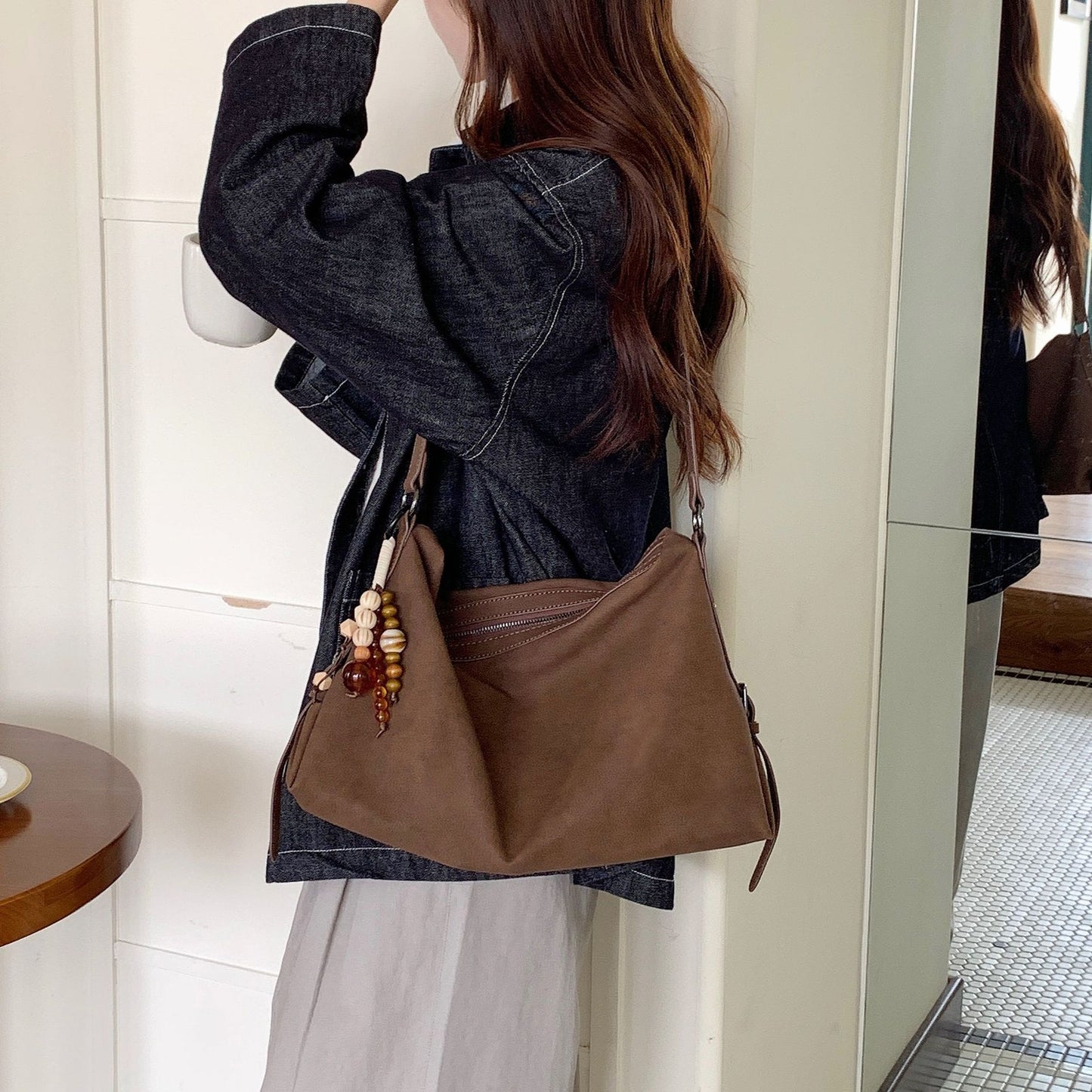 Women's Korean Style Retro Affordable Luxury Loose Tote Bags