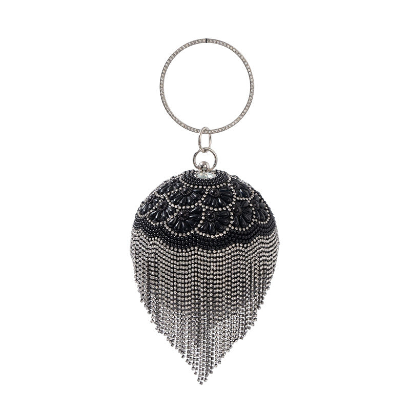 Diamond Banquet Clutch All Match Dress Fashion Creative Spherical Handbags