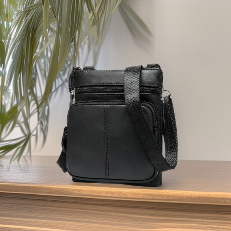 Men's Genuine Leather First Layer Cowhide Portable Men's Shoulder Bag