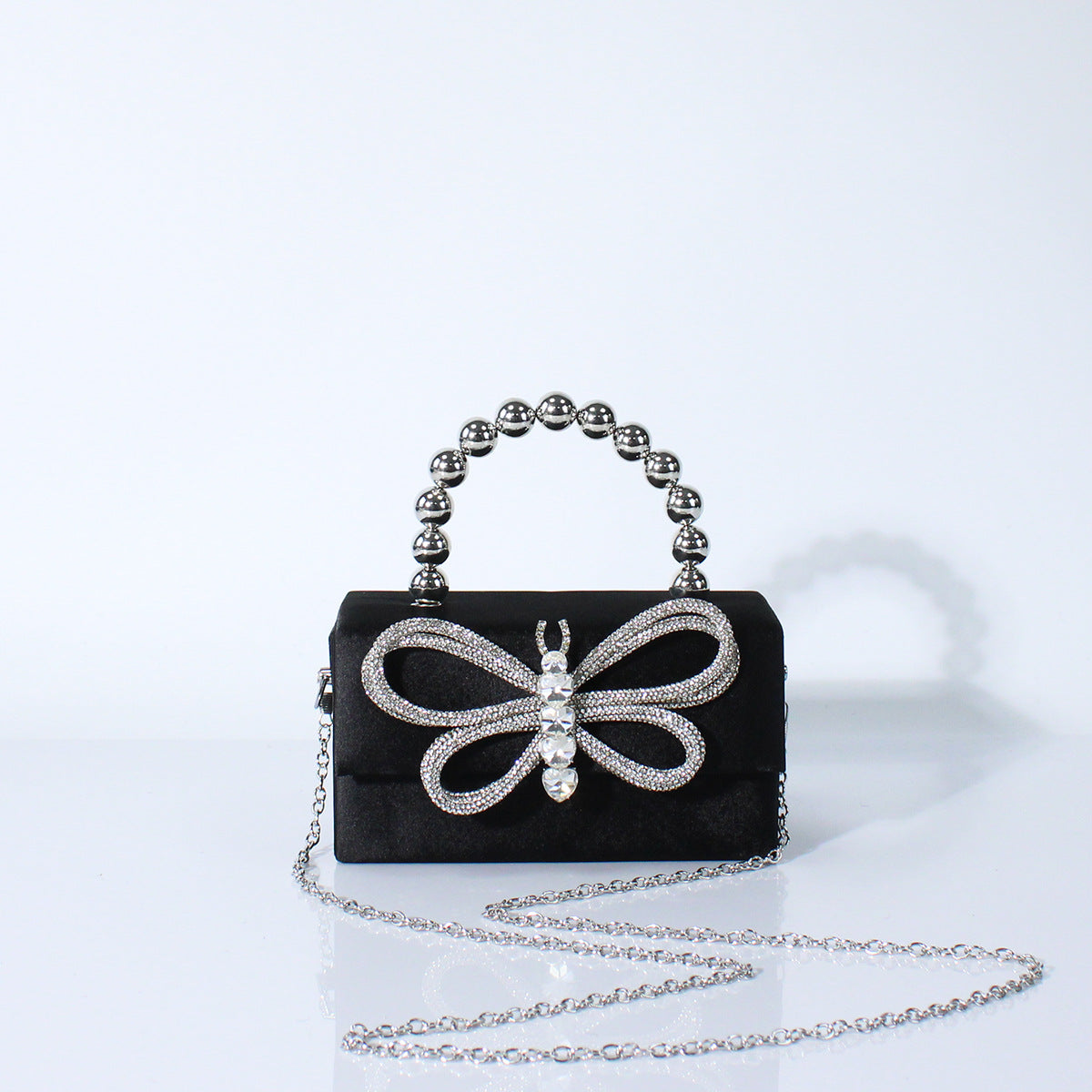 Exquisite Elegant Style Bow Chain Banquet Dinner Bag