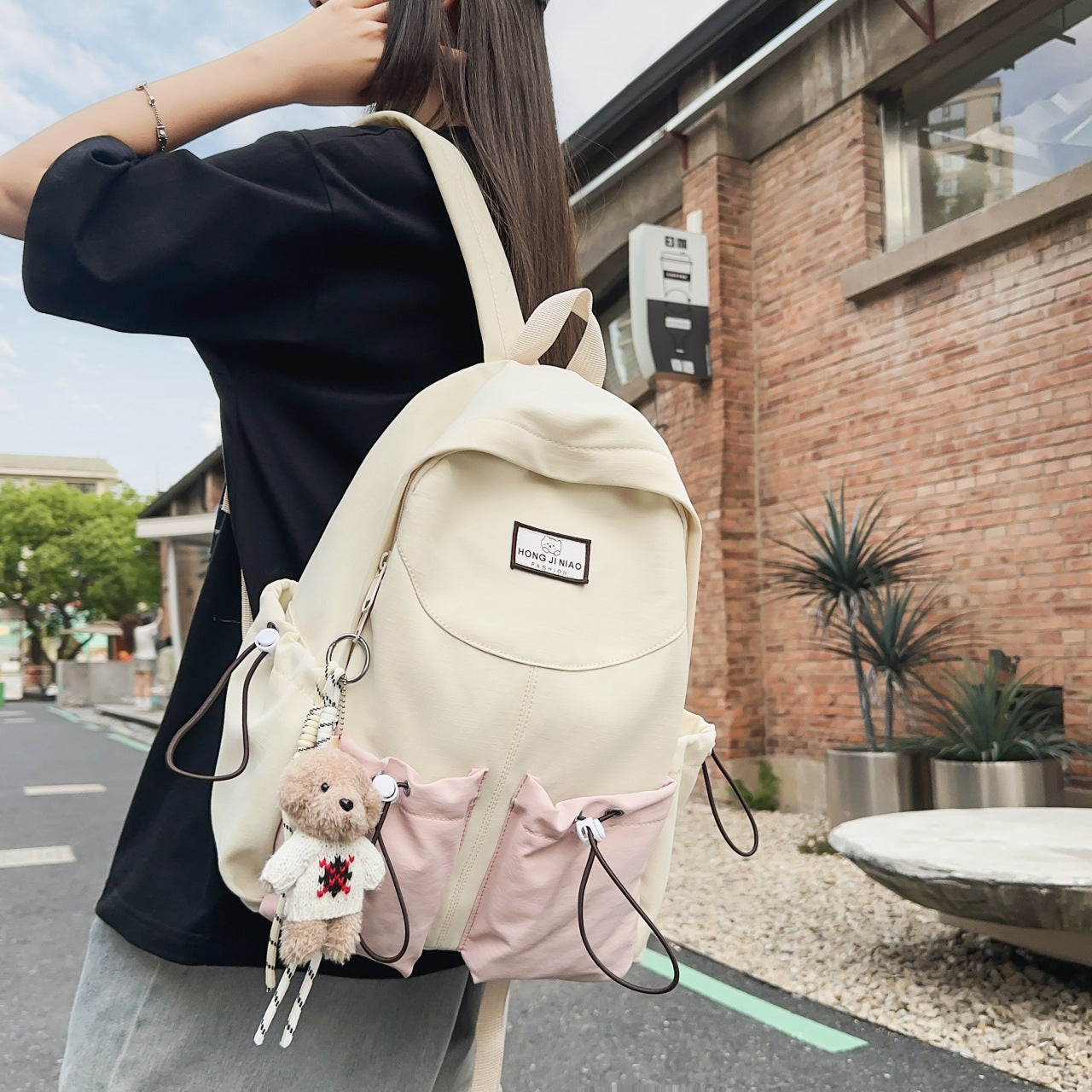 Women's & Men's Lightweight Simple College Fashion Trendy Large Primary School Bag