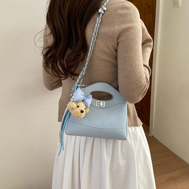 Women's Korean Style Niche Diamond Quilted Fashionable Handbags