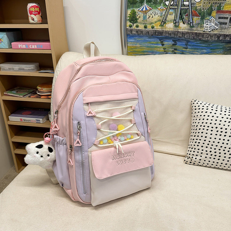 Primary Grade To Lightweight Korean High College Student Schoolbag