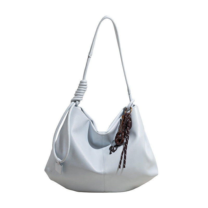 Women's Minority Large Capacity Soft Leather Commuter Underarm Shoulder Bags