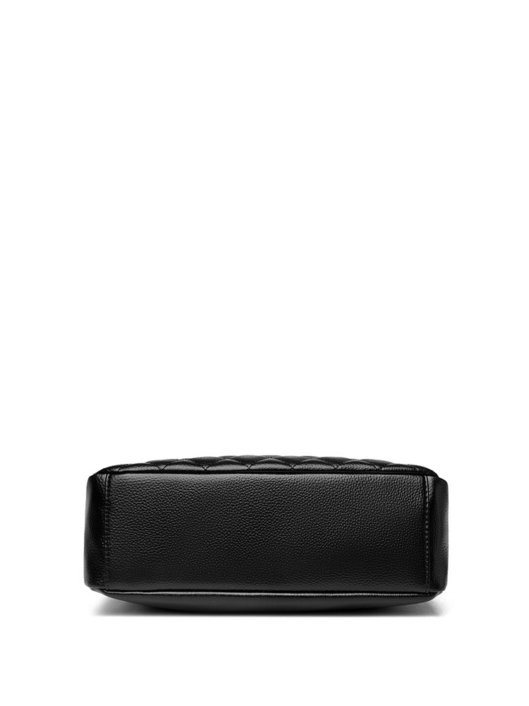 Women's Leather Fashion Diamond Trendy Large Capacity Shoulder Bags